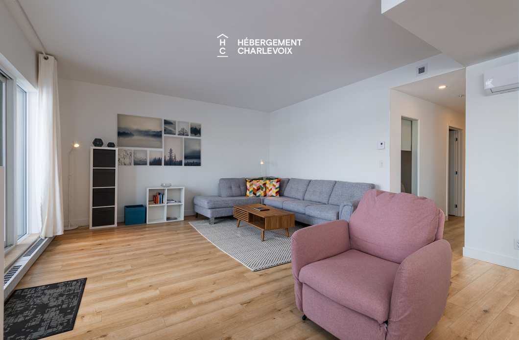 MGR-750 :  Condo 1e étage - Condo familial avec vue sur le fleuve