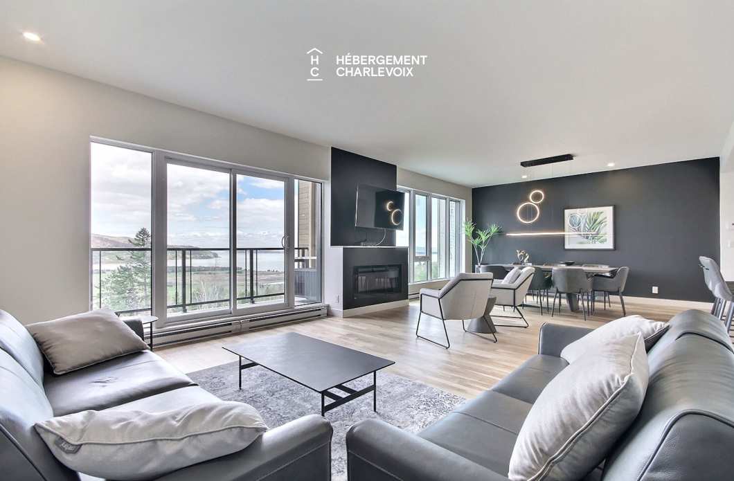 MGR-750 :  Condo 2e & 3e étage - Aux premières loges du levée du Soleil et du St-Laurent