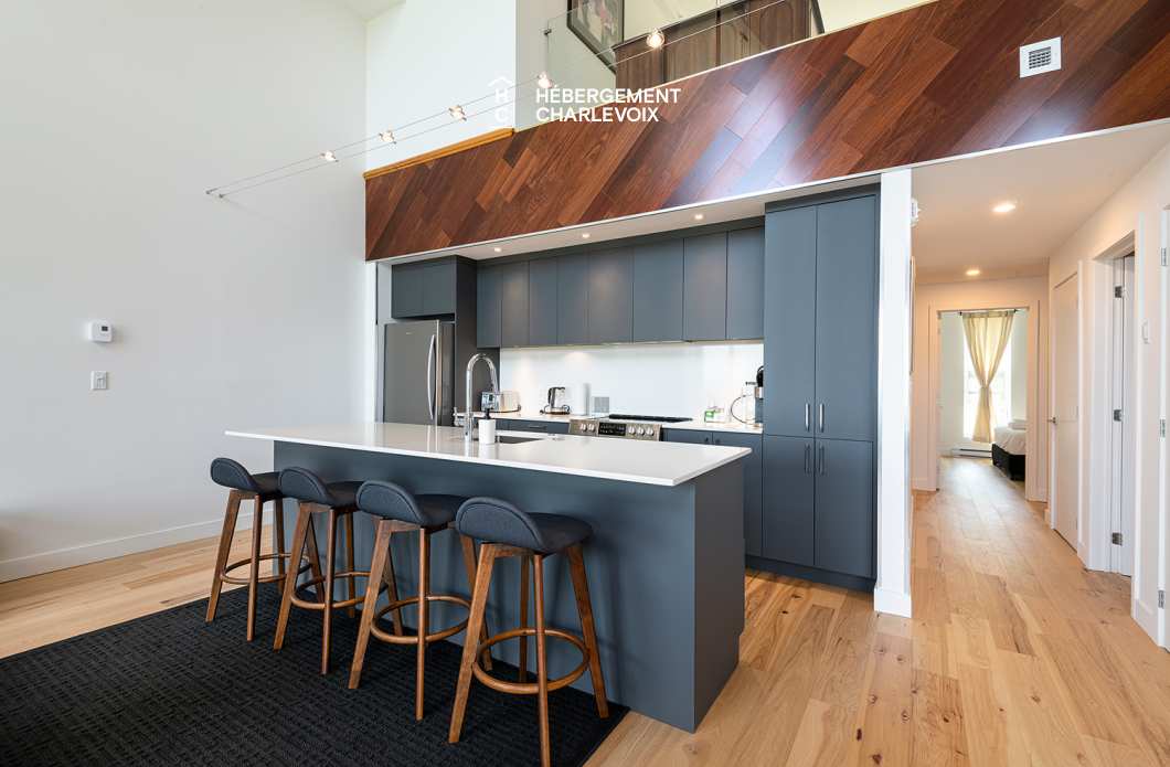 MGR-750:  Condo 4e étage - Penthouse avec vue, perché au-dessus du Fleuve St-Laurent.