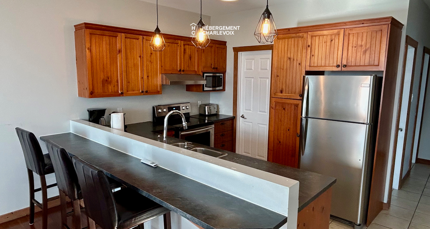 ANO-121B - À 10 minutes du Massif avec vue sur le fleuve St-Laurent!