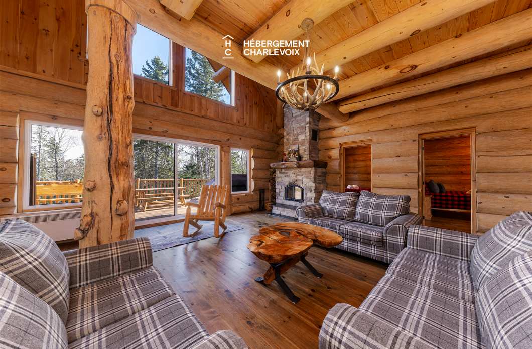 DUC-24 - Chalet en bois rond pour 18 personnes