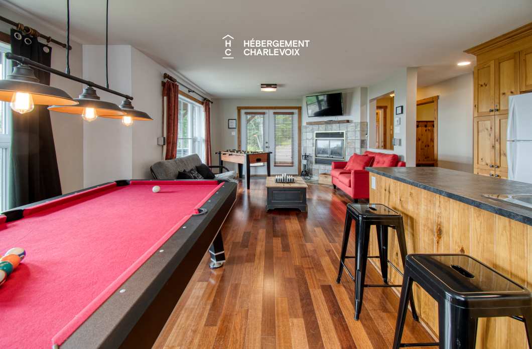 FOR-141 - Le plaisir vous attend !  SPA, sauna, vue sur le fleuve...