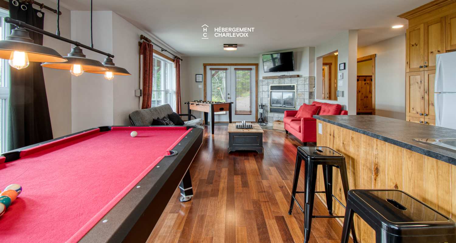 FOR-141 - Le plaisir vous attend !  SPA, sauna, vue sur le fleuve...