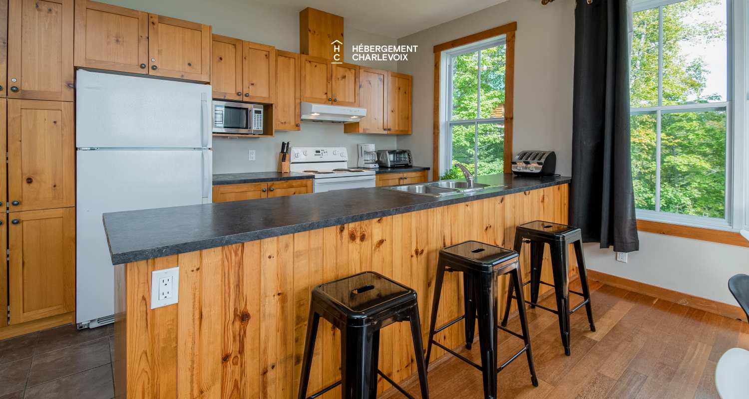 FOR-141 - Le plaisir vous attend !  SPA, sauna, vue sur le fleuve...