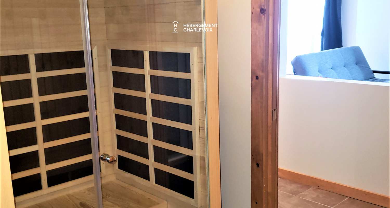 FOR-141 - Le plaisir vous attend !  SPA, sauna, vue sur le fleuve...