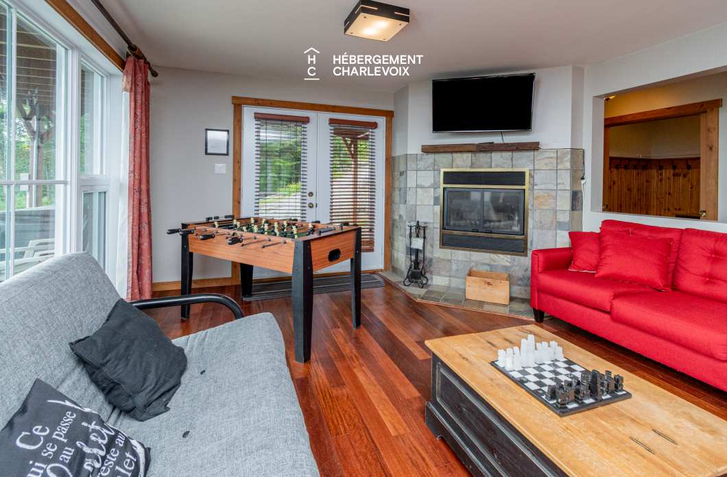 FOR-141 - Le plaisir vous attend !  SPA, sauna, vue sur le fleuve...