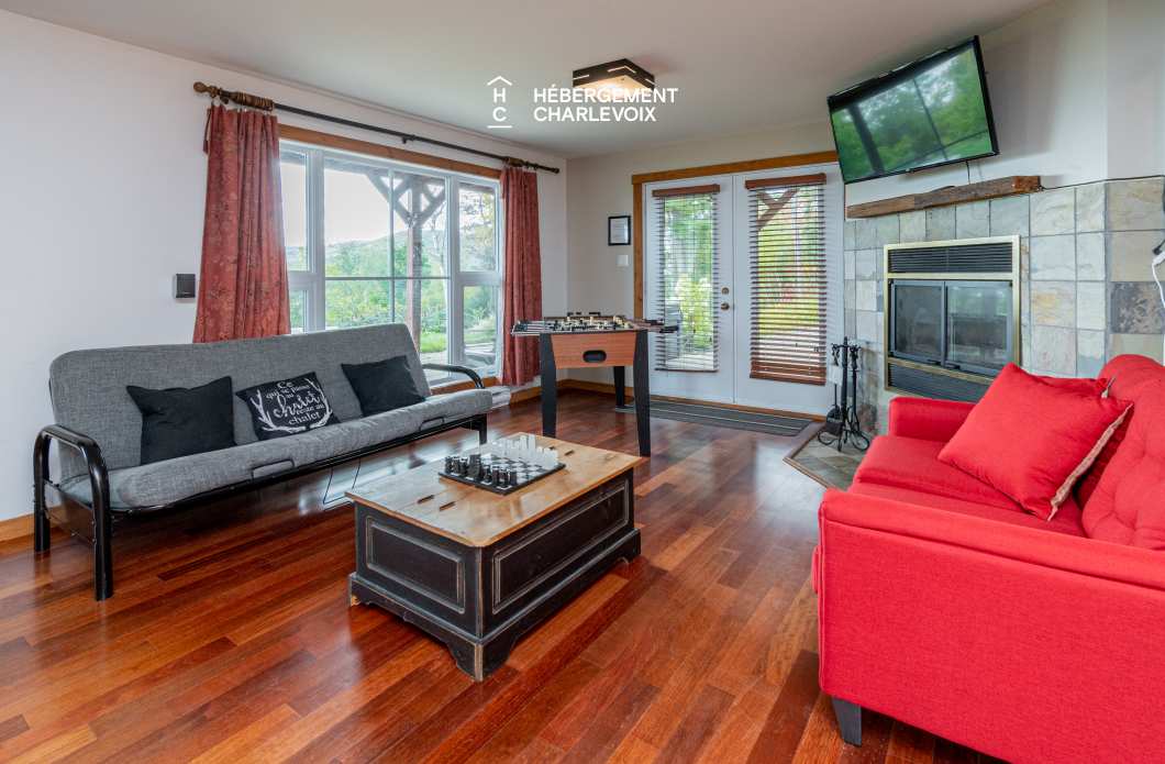 FOR-141 - Le plaisir vous attend !  SPA, sauna, vue sur le fleuve...