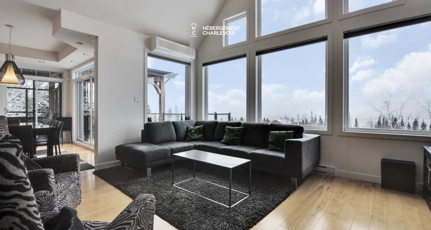 JAM-62 - Comfortable chalet with a breathtaking view of the river and the slopes