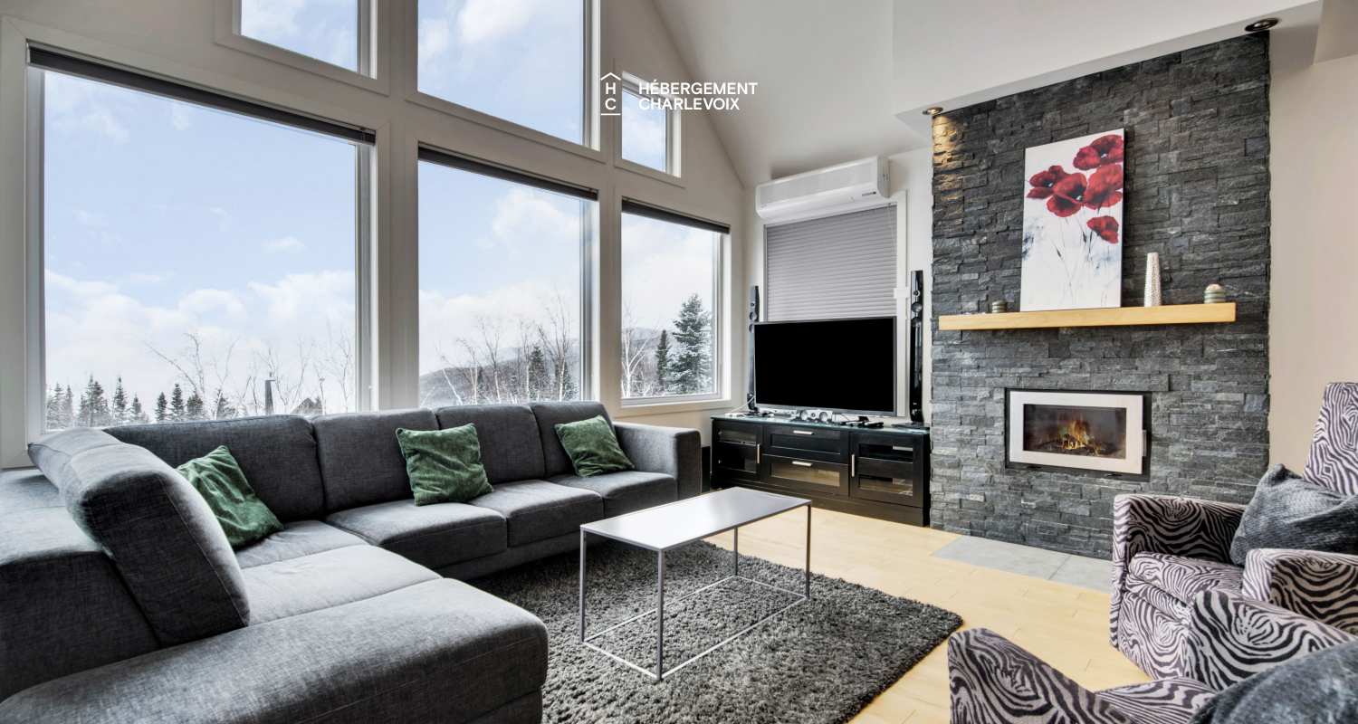 JAM-62 - Comfortable chalet with a breathtaking view of the river and the slopes