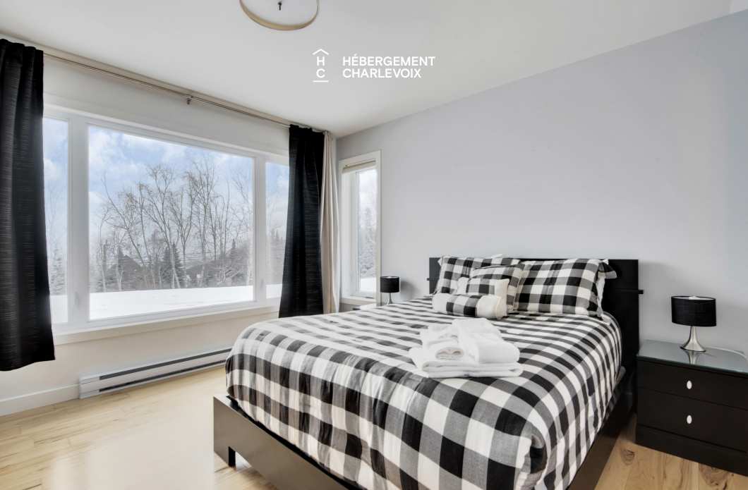 JAM-62 - Chalet confortable avec une vue imprenable sur le fleuve et les pentes