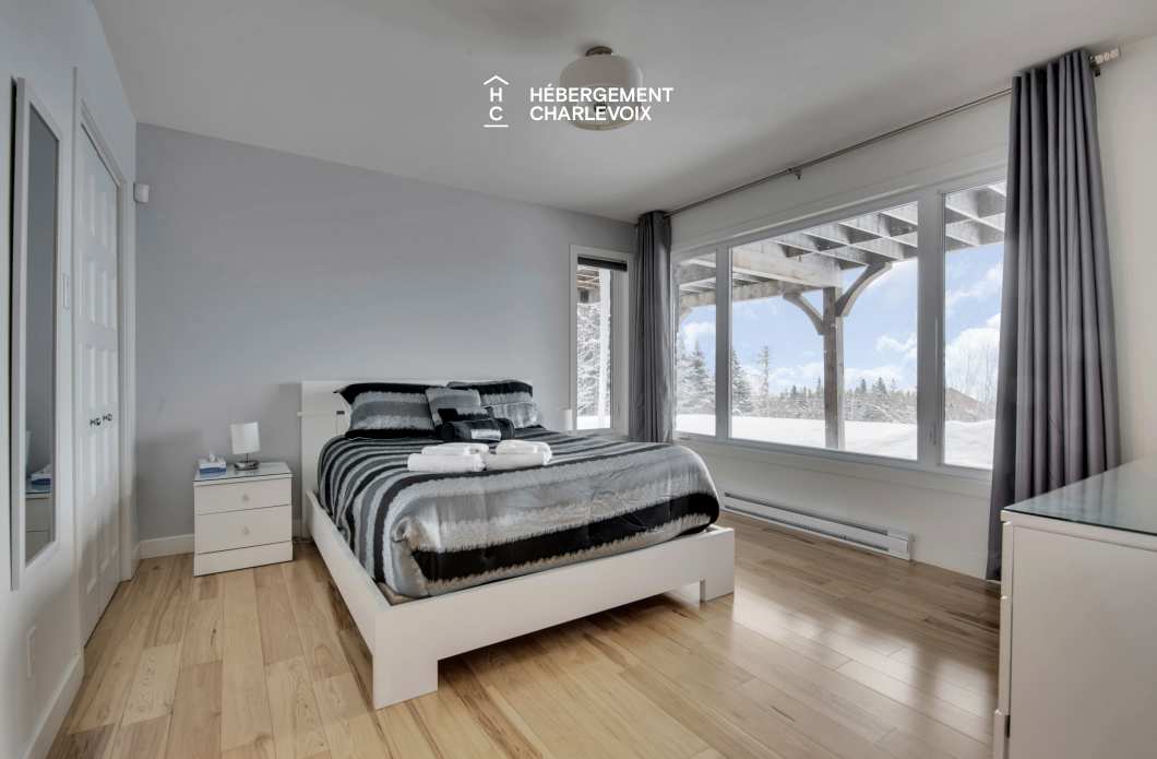 JAM-62 - Chalet confortable avec une vue imprenable sur le fleuve et les pentes