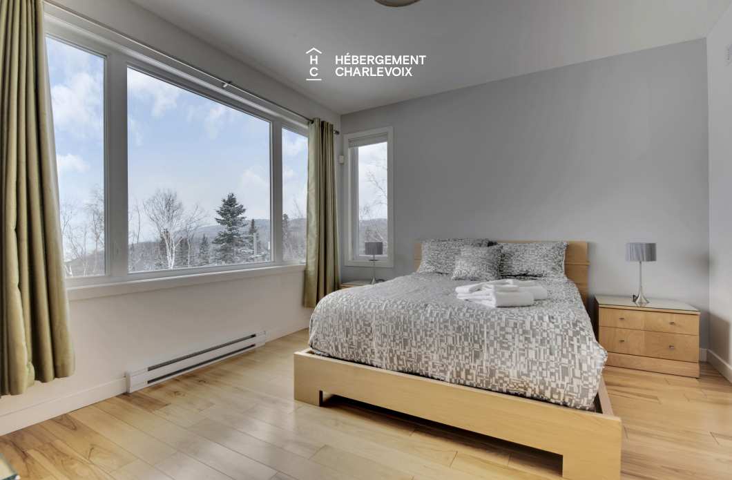 JAM-62 - Chalet confortable avec une vue imprenable sur le fleuve et les pentes