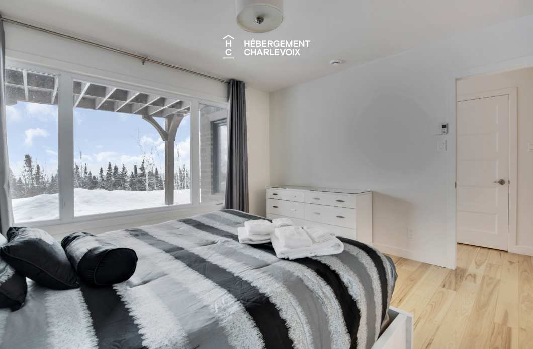 JAM-62 - Chalet confortable avec une vue imprenable sur le fleuve et les pentes