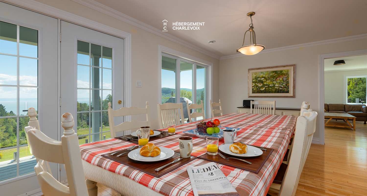 MAR-271 - Villa accueillante avec vue imprenable: Parfaite pour se réunir et explorer Charlevoix!