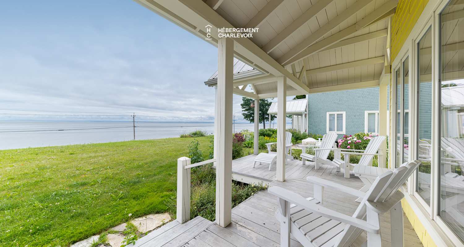 MER-294 - Un petit paradis avec une vue incroyable sur le Fleuve St-Laurent tout au long de l'année! 