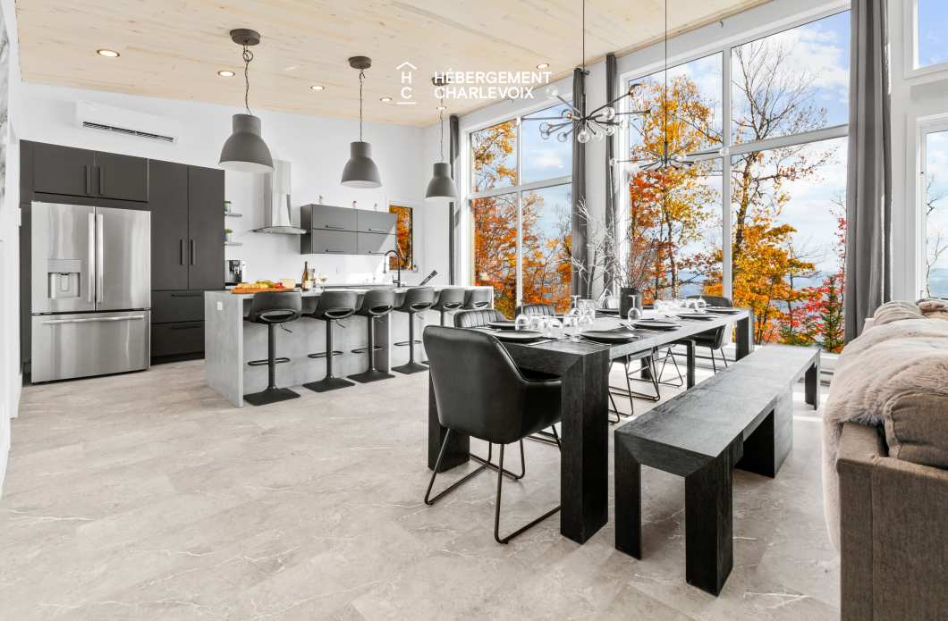 ROC-40 - Chalet neuf avec look contemporain avec vue sur le fleuve !