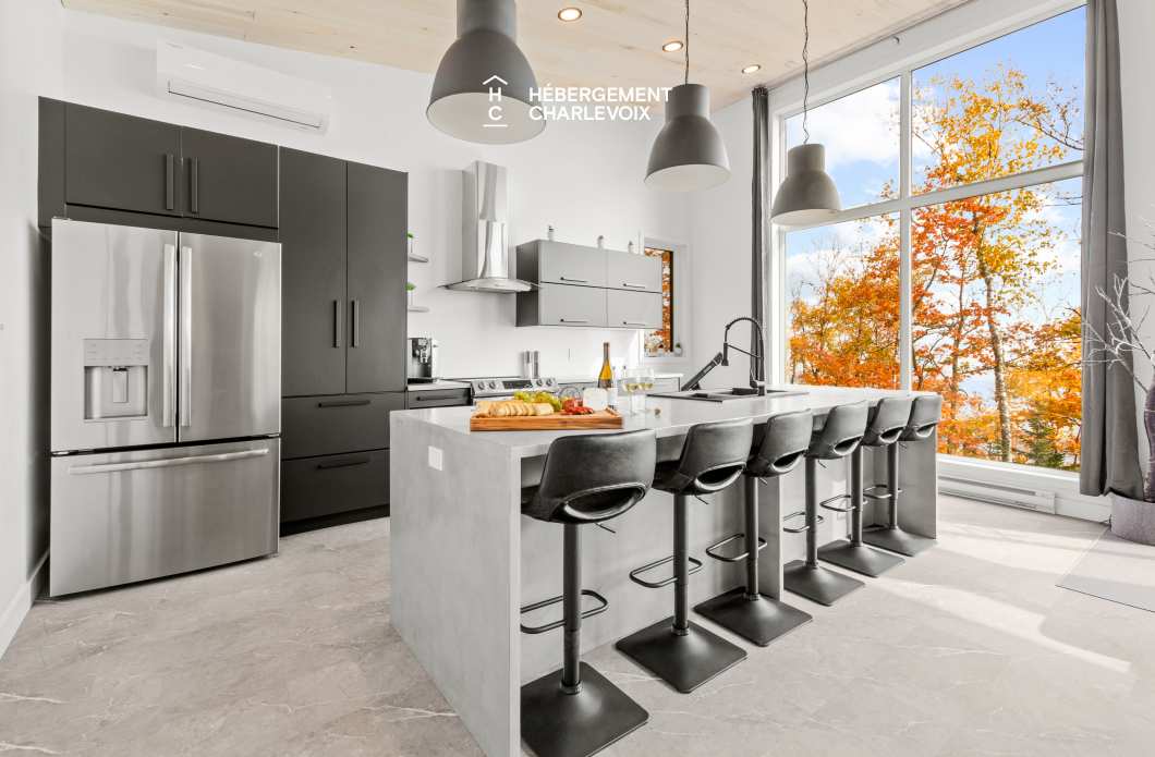 ROC-40 - Chalet neuf avec look contemporain avec vue sur le fleuve !