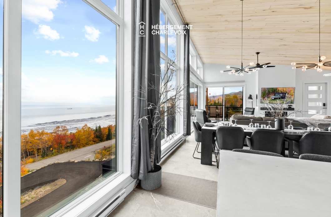ROC-40 - Chalet neuf avec look contemporain avec vue sur le fleuve !