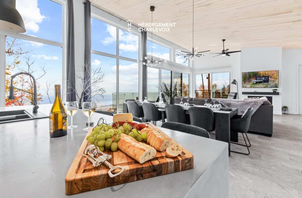 ROC-40 - Chalet neuf avec look contemporain avec vue sur le fleuve !