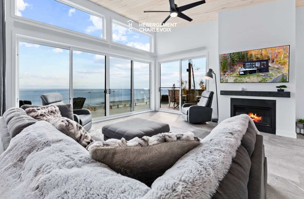 ROC-40 - Chalet neuf avec look contemporain avec vue sur le fleuve !