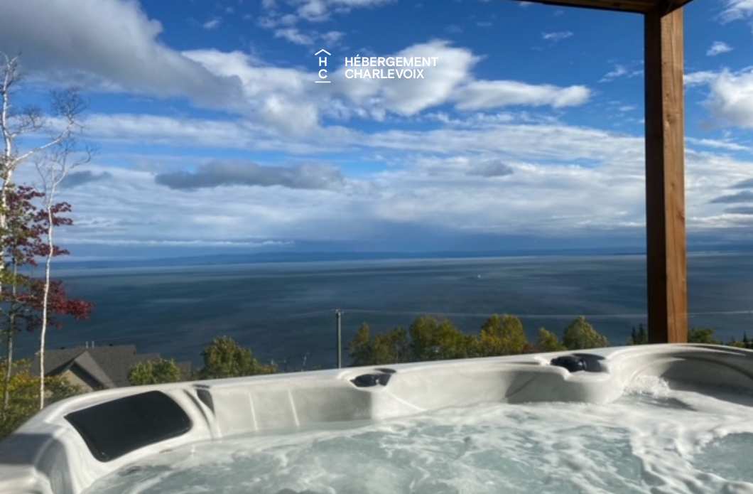 ROC-40 - Chalet neuf avec look contemporain avec vue sur le fleuve !