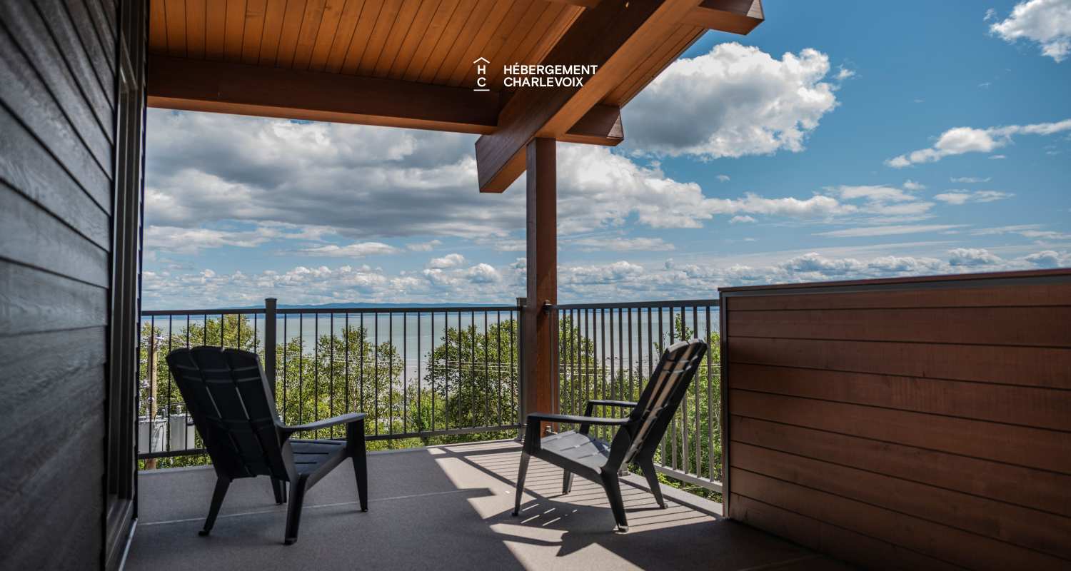 Cache 3 chambres, 1 lit King, 1 lit Queen, 2 lits simples superposés, 1 divan-lit - unité de coin - 1 à 8 personnes - Situé à moins 200 mètres du télésiège