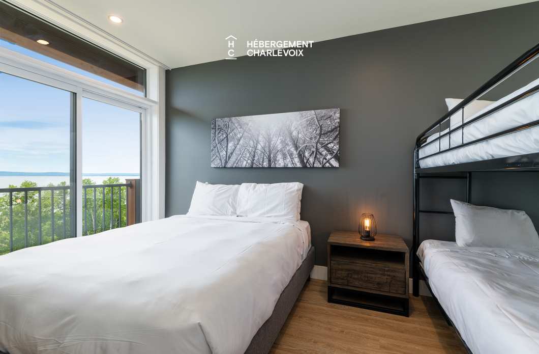 Cache 2 chambres-2 lits Queen, 1 divan-lit - 1 à 6 personnes - Idéal pour l'hiver tout comme l'été