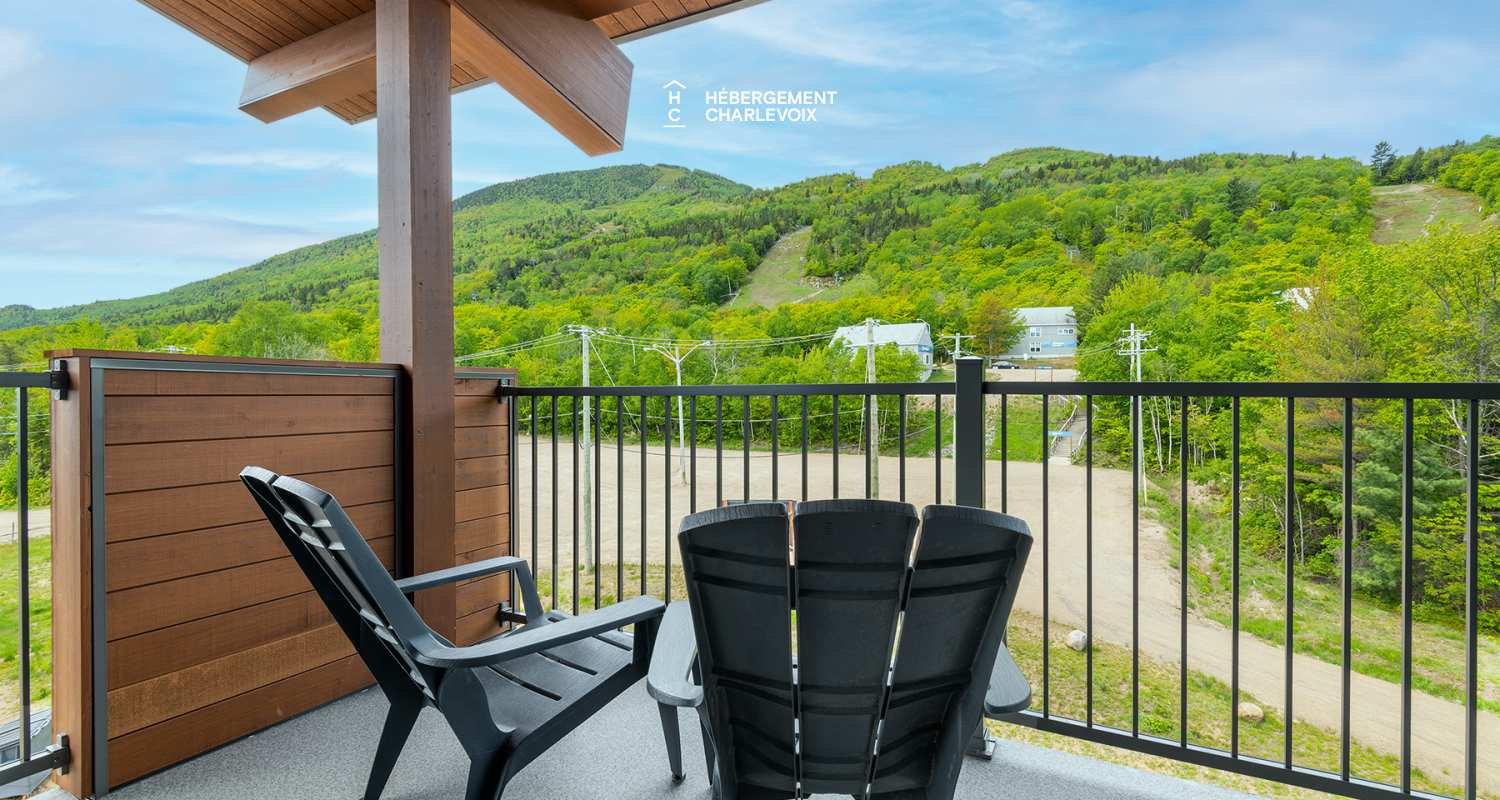 Cache 2 chambres-2 lits Queen, 1 divan-lit - 1 à 6 personnes - Is located at less than 200 meters from the chairlift