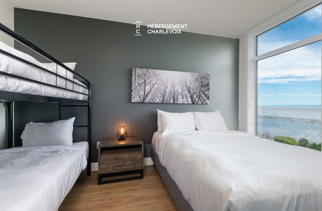Cache 2 chambres-2 lits Queen, 1 divan-lit - 1 à 6 personnes - Idéal pour l'hiver tout comme l'été