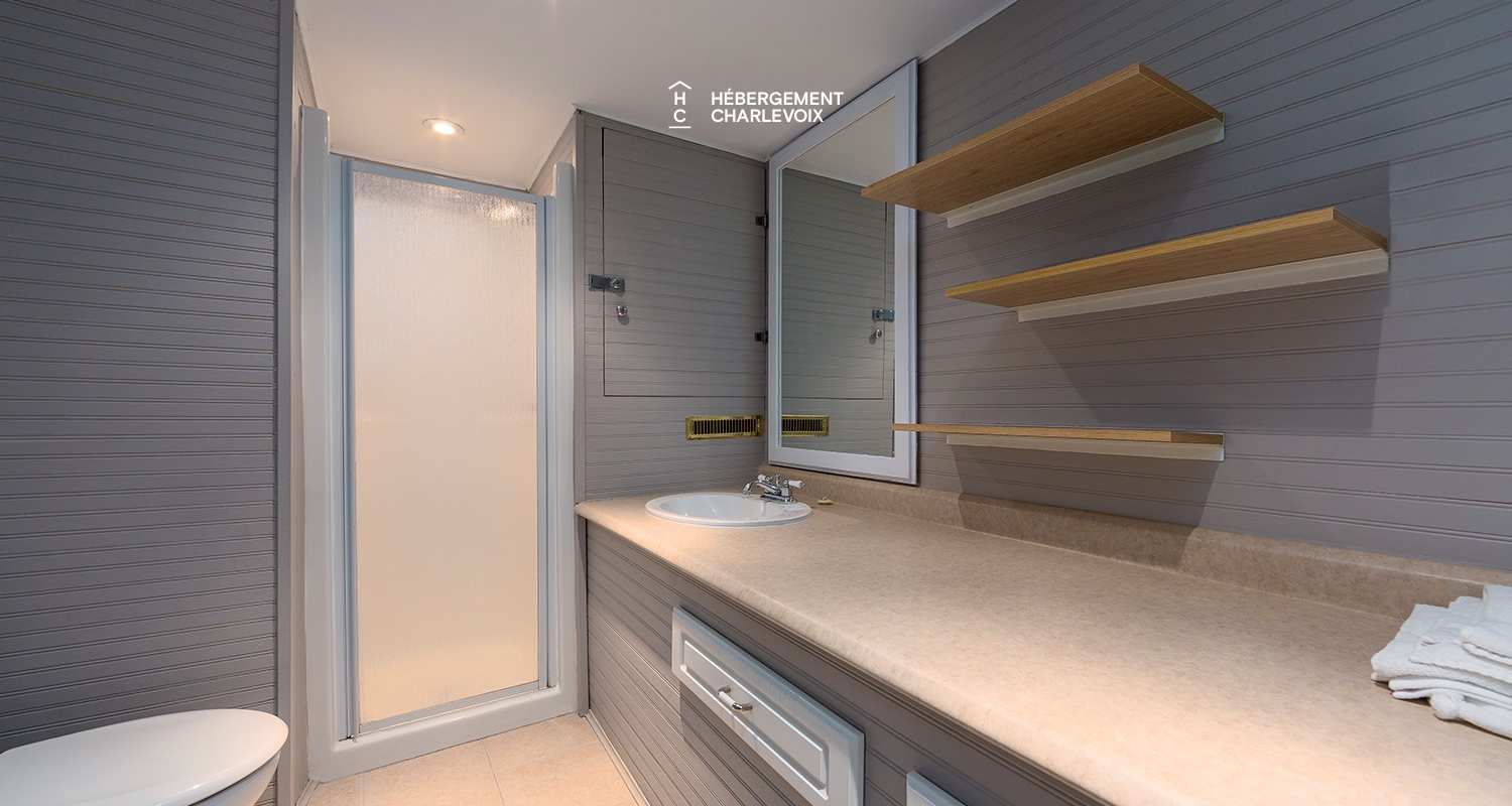 CHU-35 - Un spa accompagné d'une petite cascade d'eau