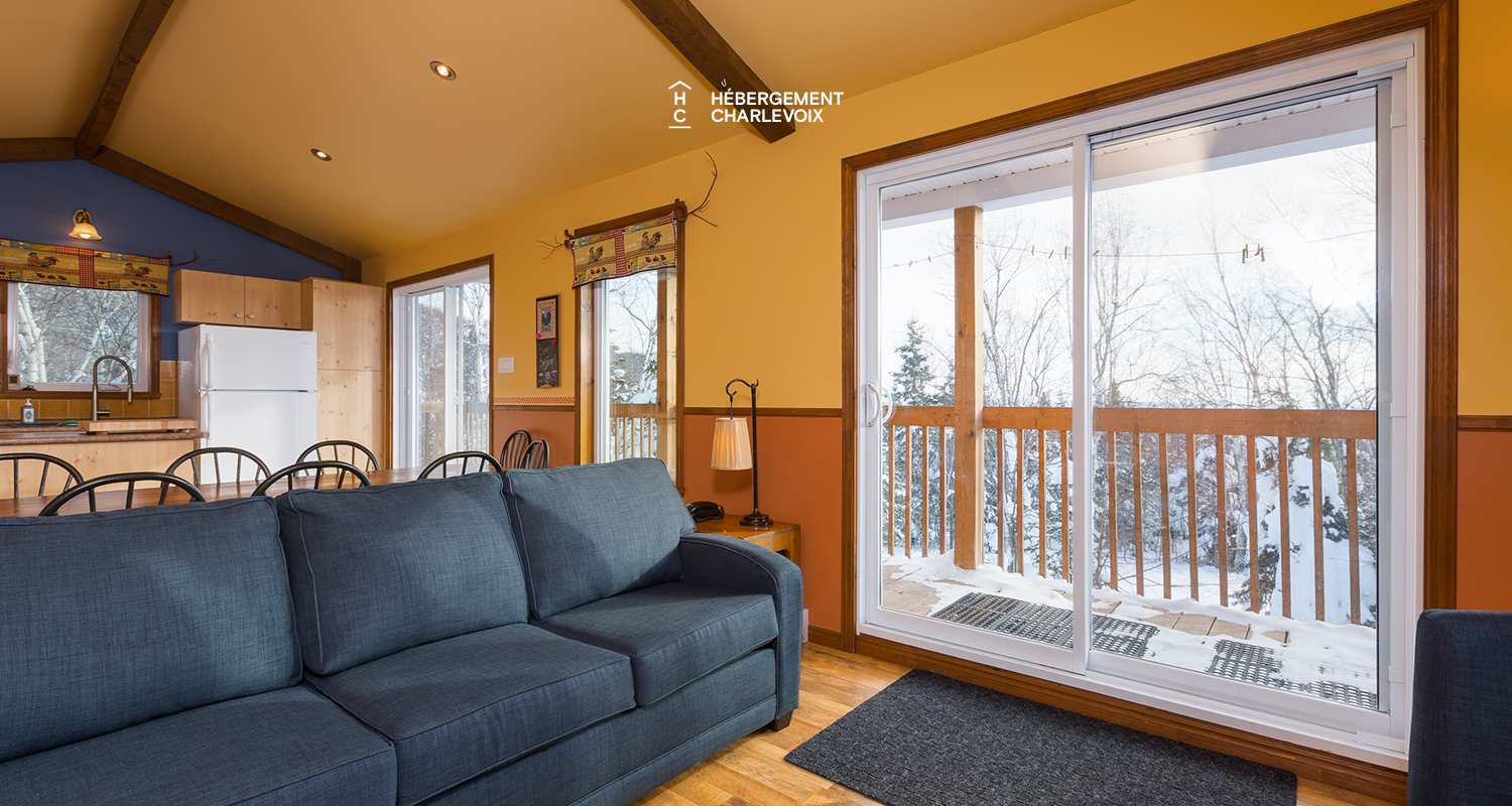 ALP-6 - Une terrasse parfaite été comme hiver.