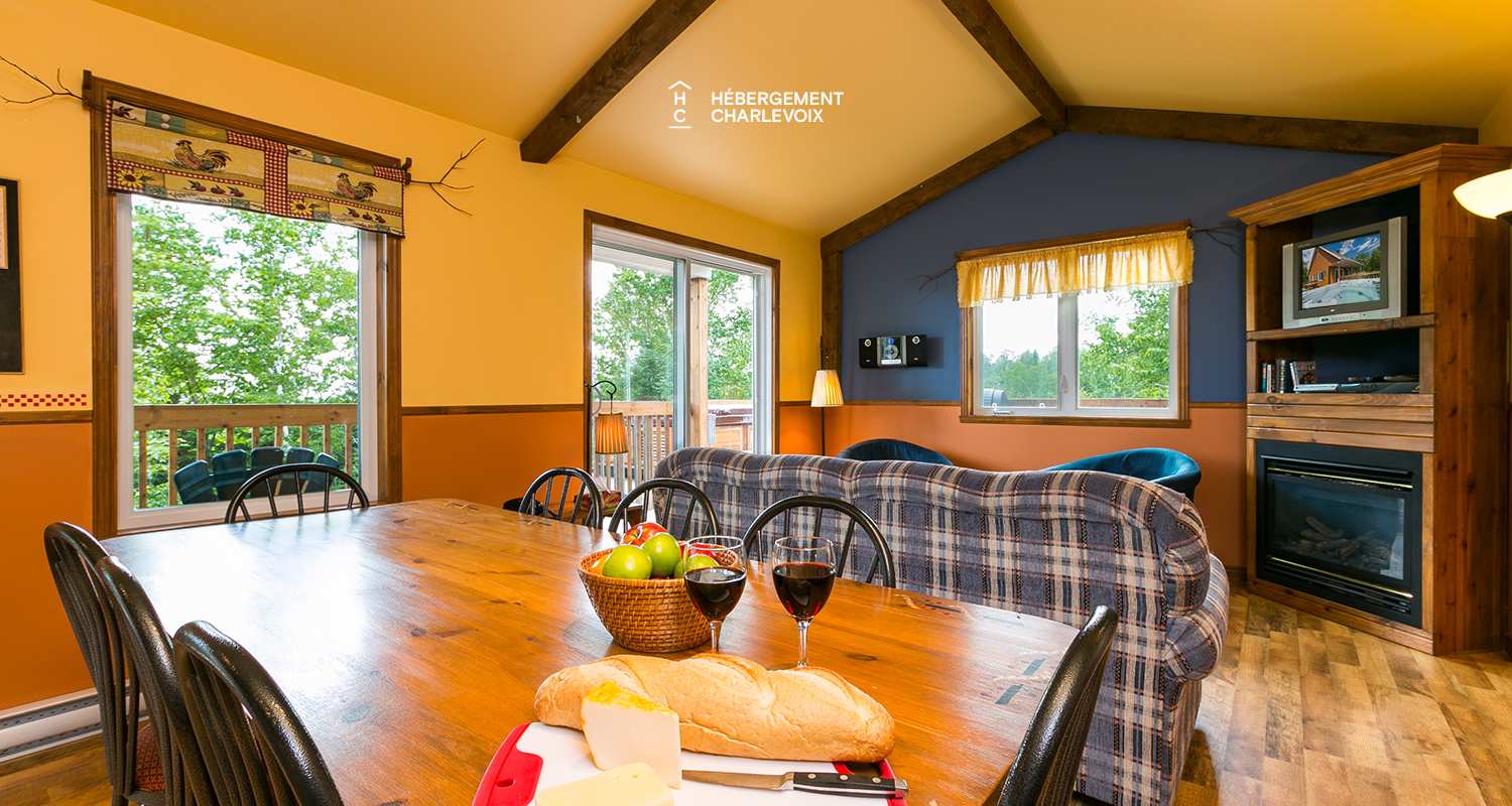 ALP-6 - Une terrasse parfaite été comme hiver.