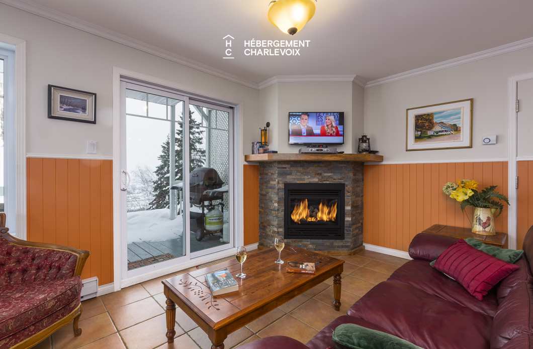 SEN-135-1 - Chalet jumelé avec vue lointaine sur le fleuve