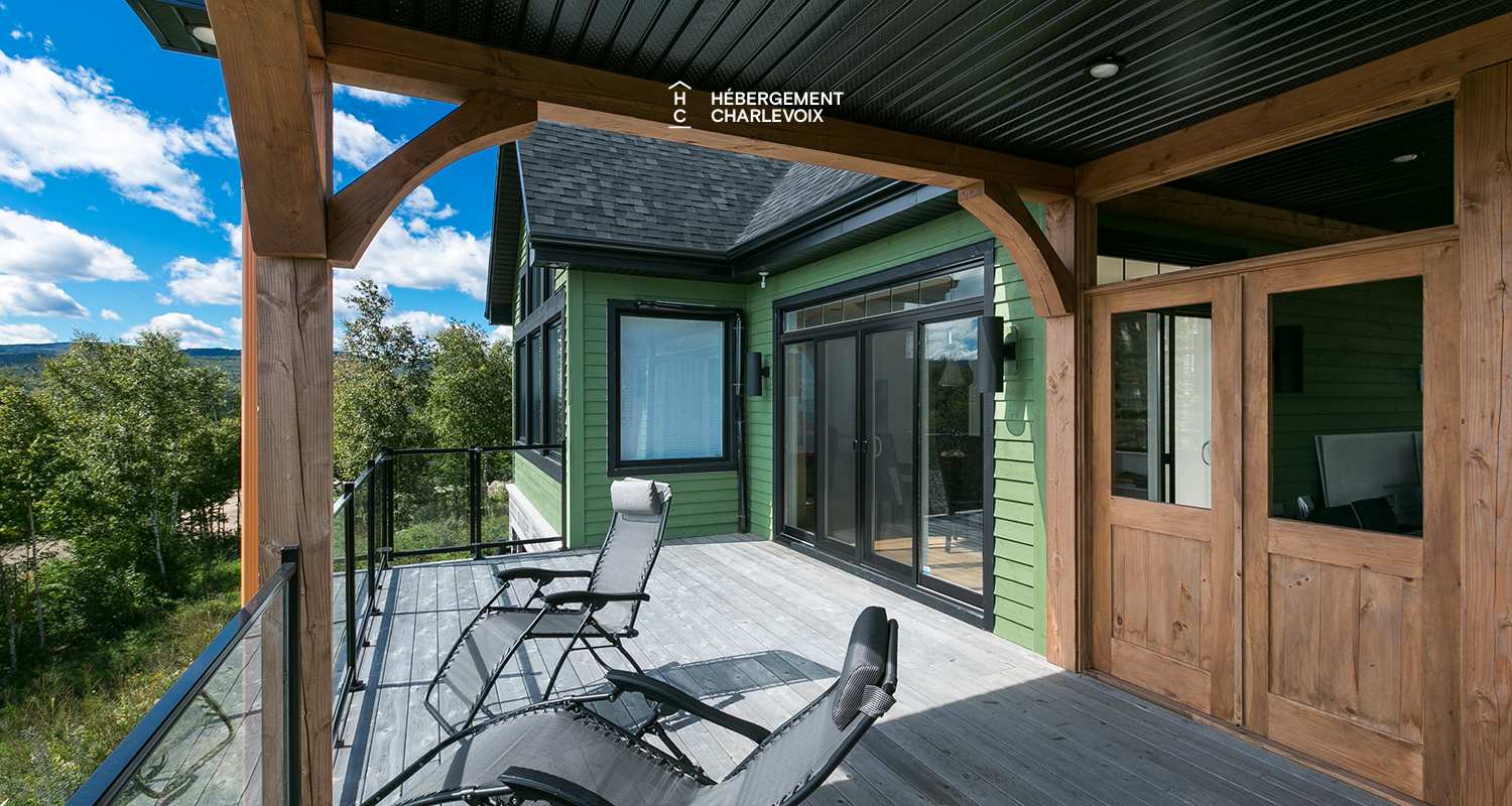 JAM-62 - Comfortable chalet with a breathtaking view of the river and the slopes